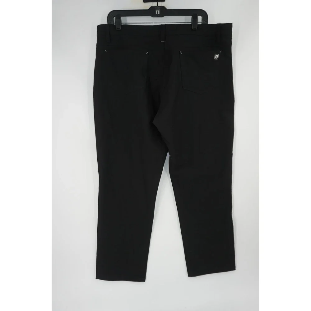 FootJoy Golf Pants Mens 38x30 Black Athletic Fit Performance Stretch Fabric